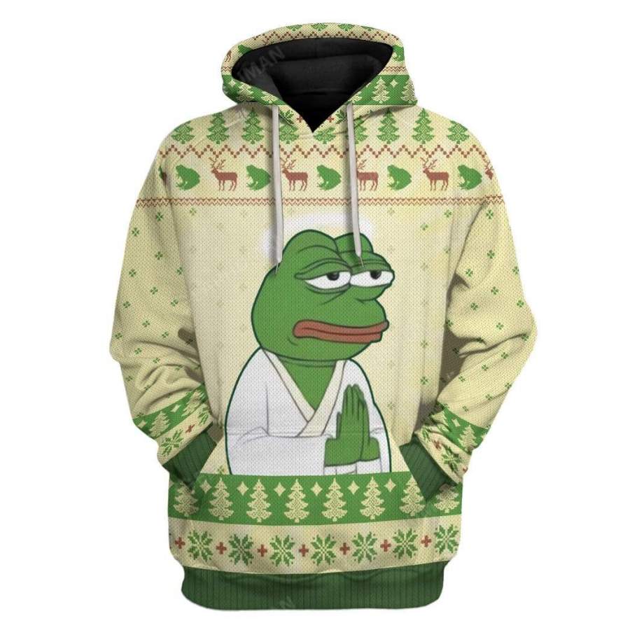 Ugly Christmas Pepe The Frog Hoodie Tshirt Apparel