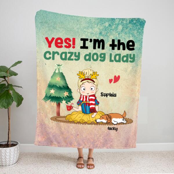 Personalized Custom Dog Blanket – Best Christmas Gifts – Up To 4 Dogs