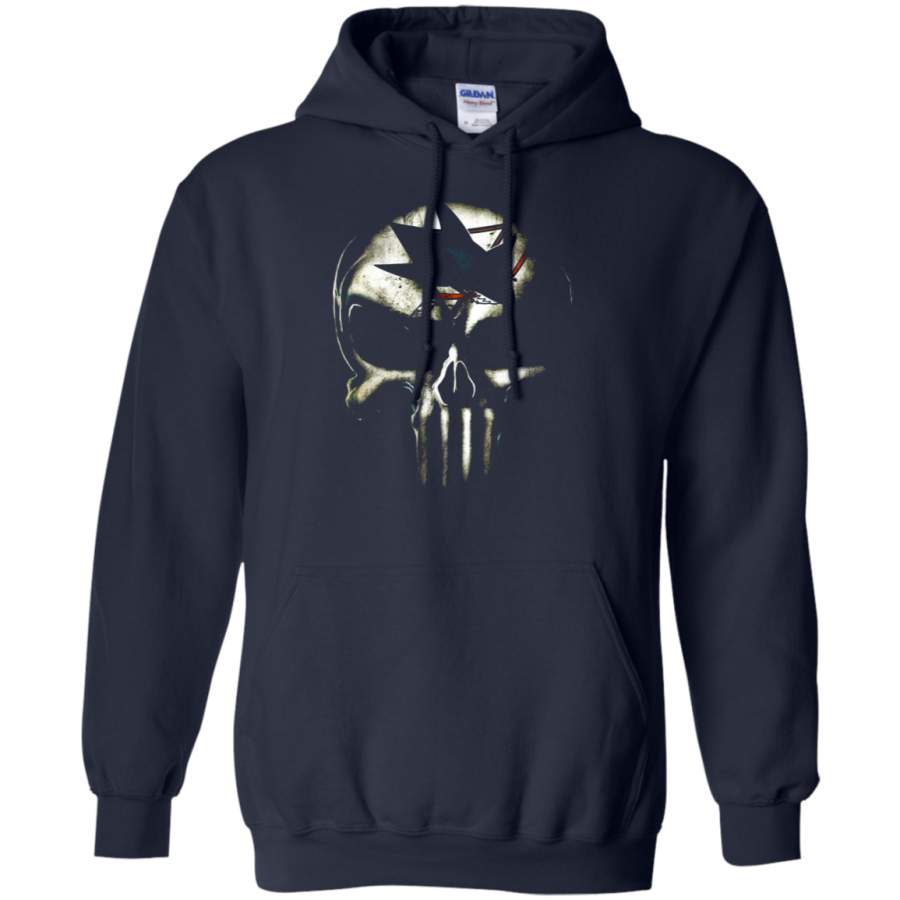 AGR San Jose Sharks The Punisher Mashup Ice Hockey Hoodie