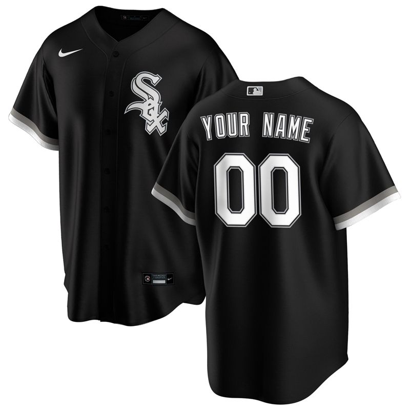 Chicago White Sox MLB 2020 Personalized Custom Black Jersey