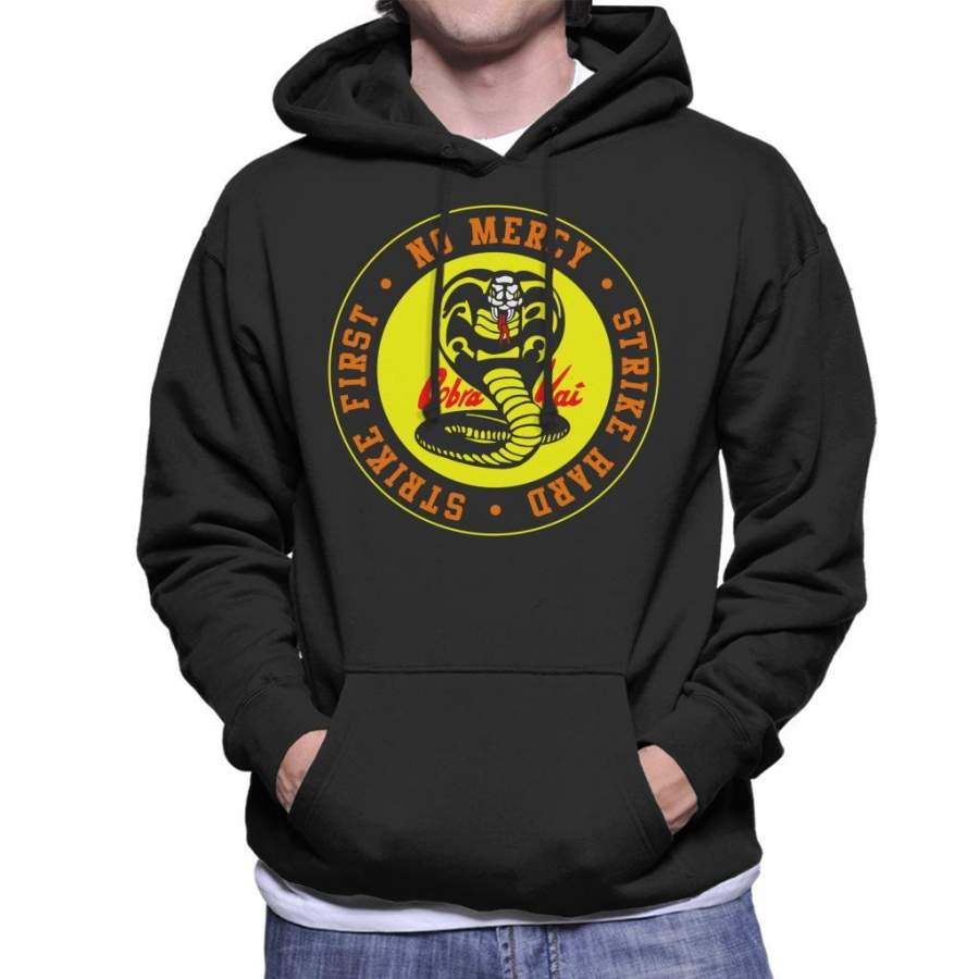 Cobra Kai Snake Logo No Mercy Men’s Hooded Sweatshirt