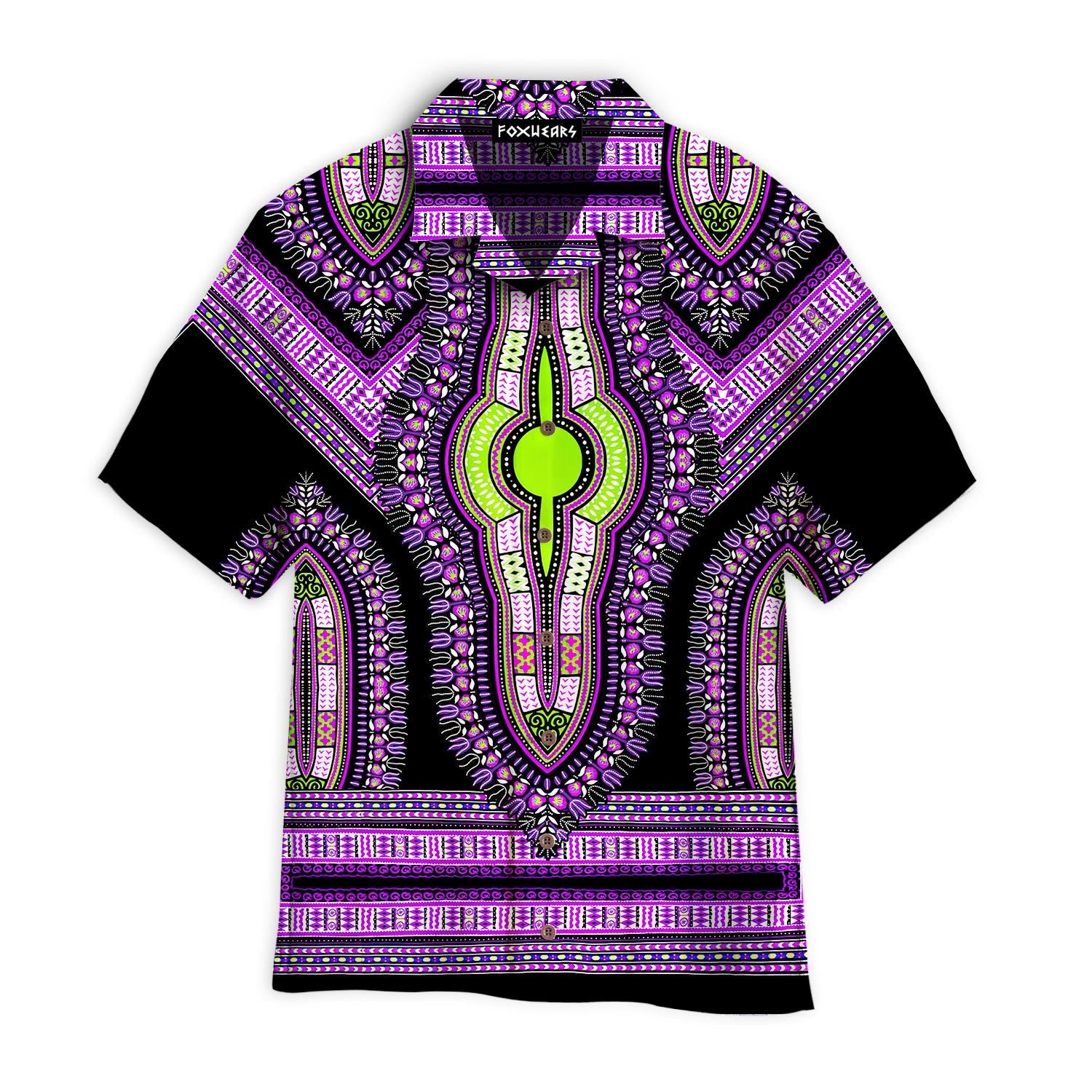 African Purple Dashiki Aloha Hawaiian Shirts | For Men & Women | Wt7245