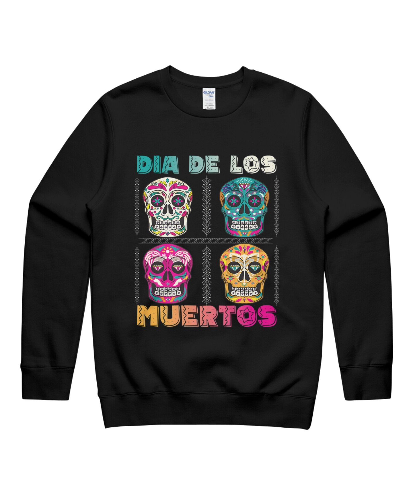 Sugar Skull Dia De Los Muertos Premium T-Shirt Halloween T-Shirt Unisex Crewneck Sweatshirt