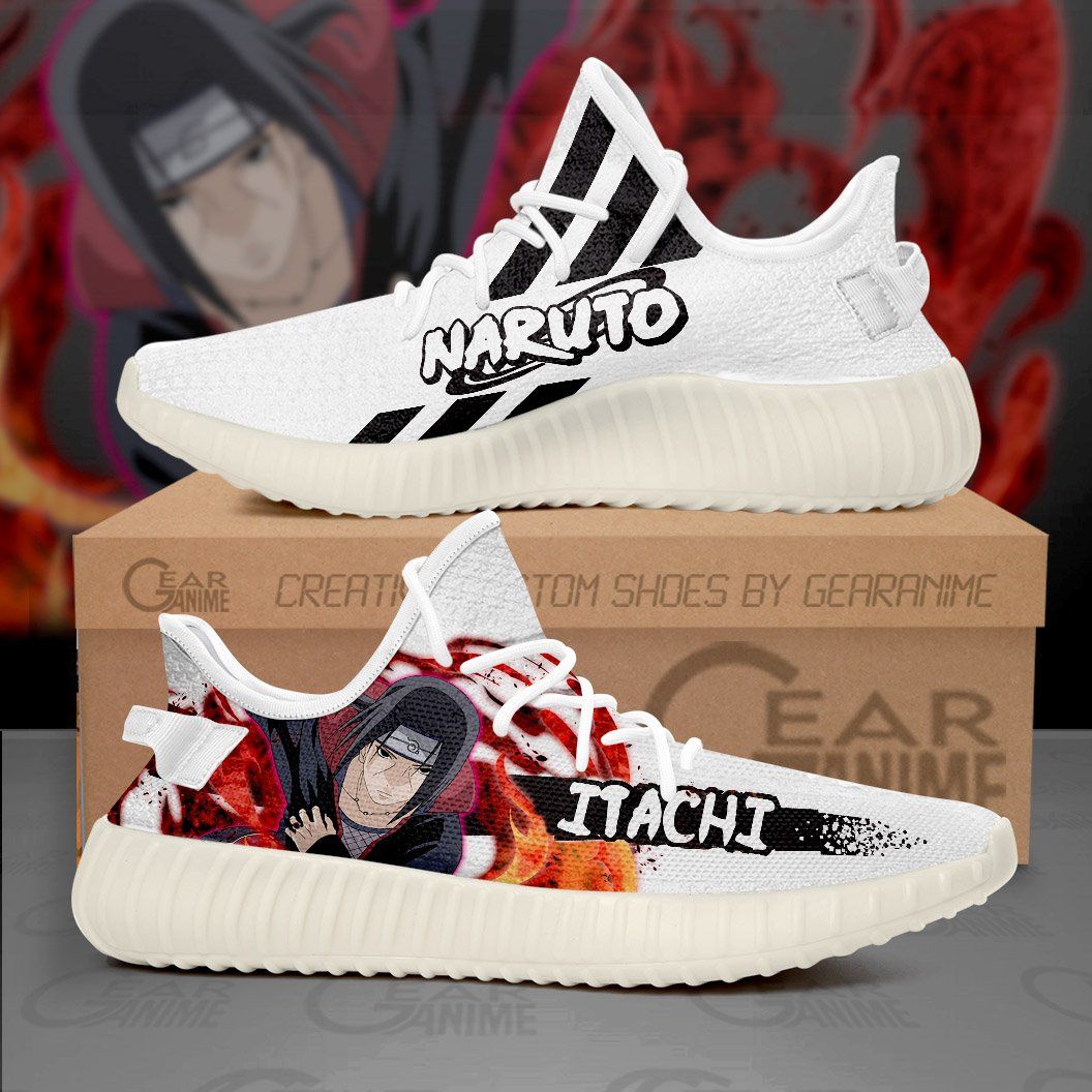 Uchiha Itachi Yeezy Shoes Naruto Custom Anime Yeezy Shoes V10