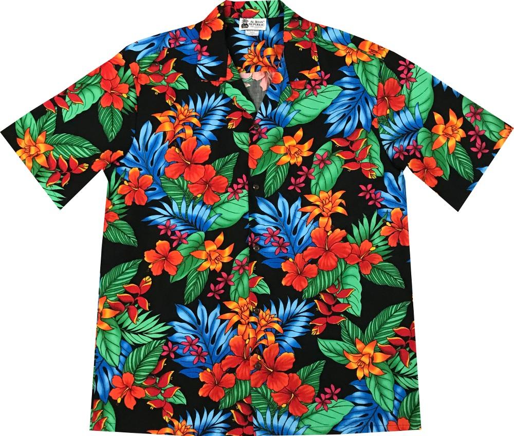 Jungle Dream Black Hawaii Summer Shirt Ha28538