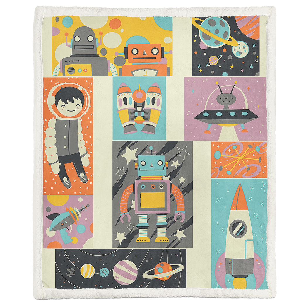 Casespring Astronaut in space Custom Soft Blanket