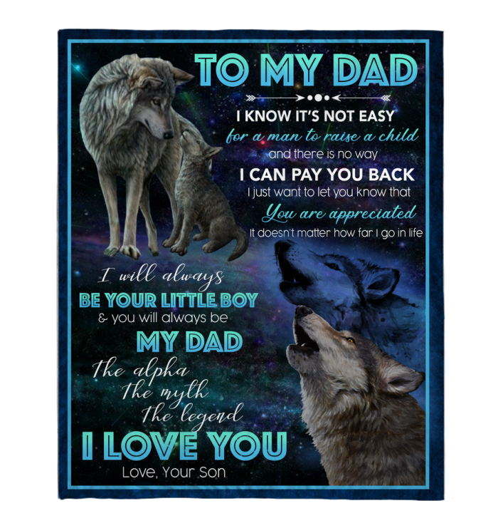 To My Dad,I Love You Fathers Day,Fleece Blanket Gift For Father Family Home Decor Bedding Couch Sofa Soft And Comfy Cozy