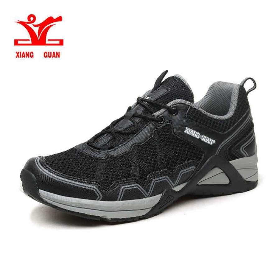 New Style XIANG GUAN Man Running Shoes Mesh Athletic Trainers Walking Breathable Men Outdoor Sports Shoe Sneakers EUR size 39-45