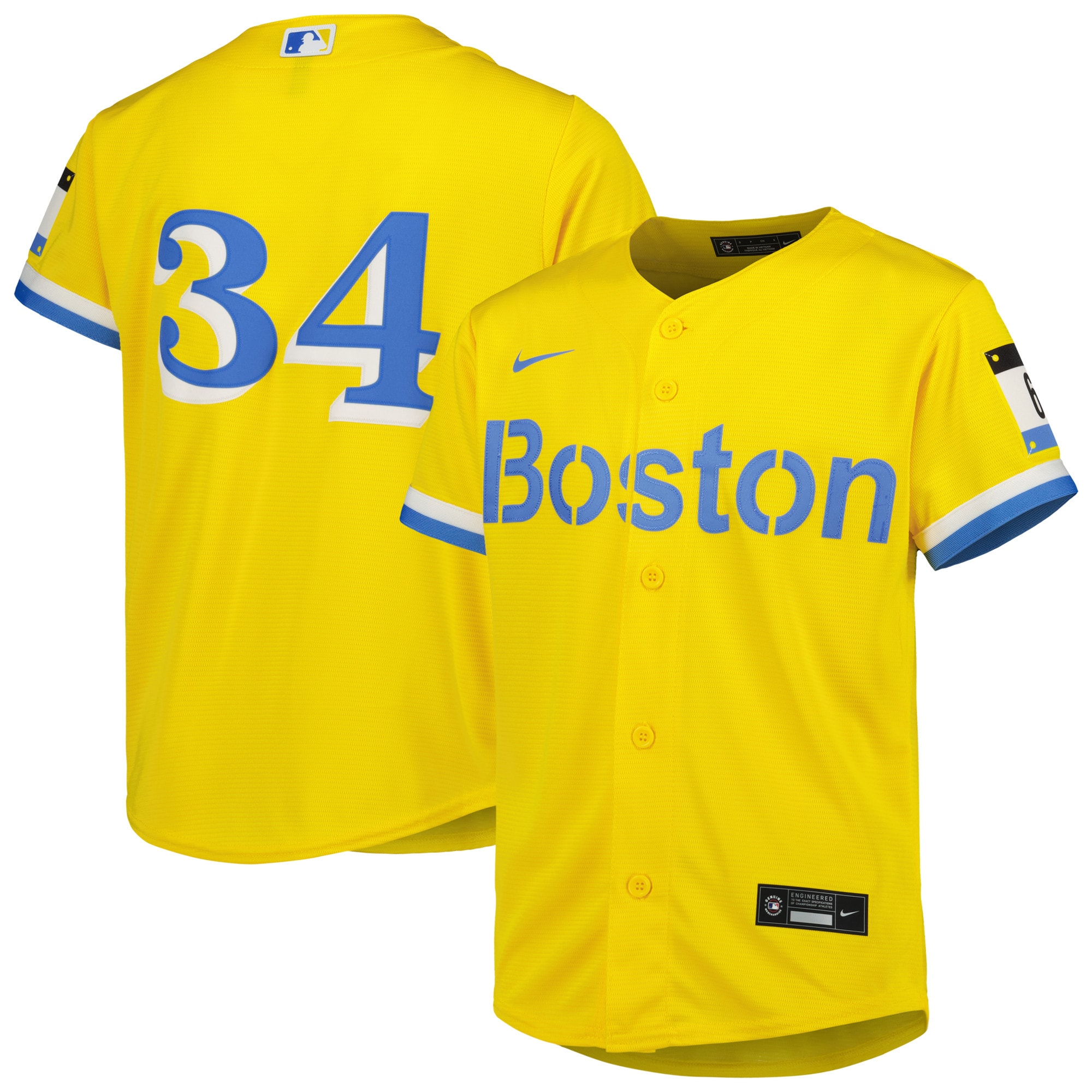 Youth Boston Red Sox David Ortiz Gold City Connect Player Jersey