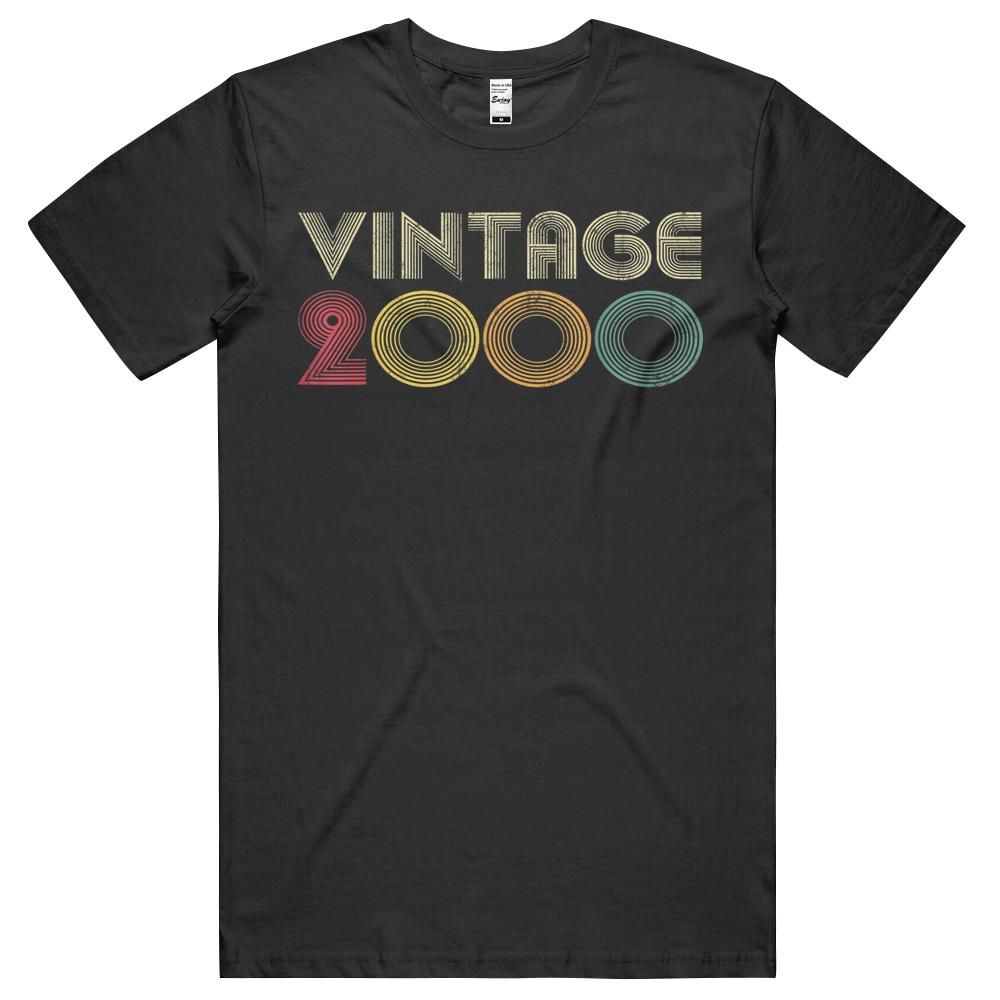 21st Birthday Gift Idea 2000 Vintage Retro 21 Years Old Shirt