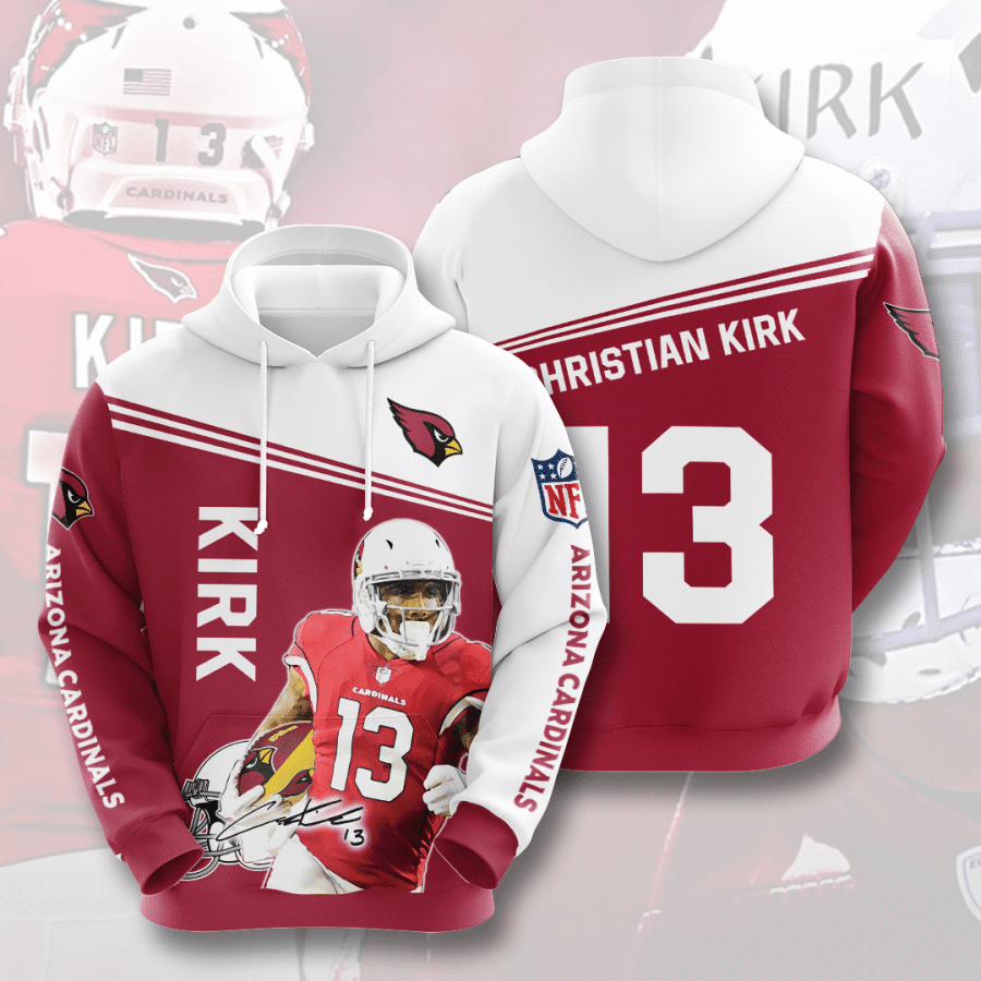 Arizona Cardinals Christian Kirk 3D All Over Print Hoodie, Zip-Up Hoodie