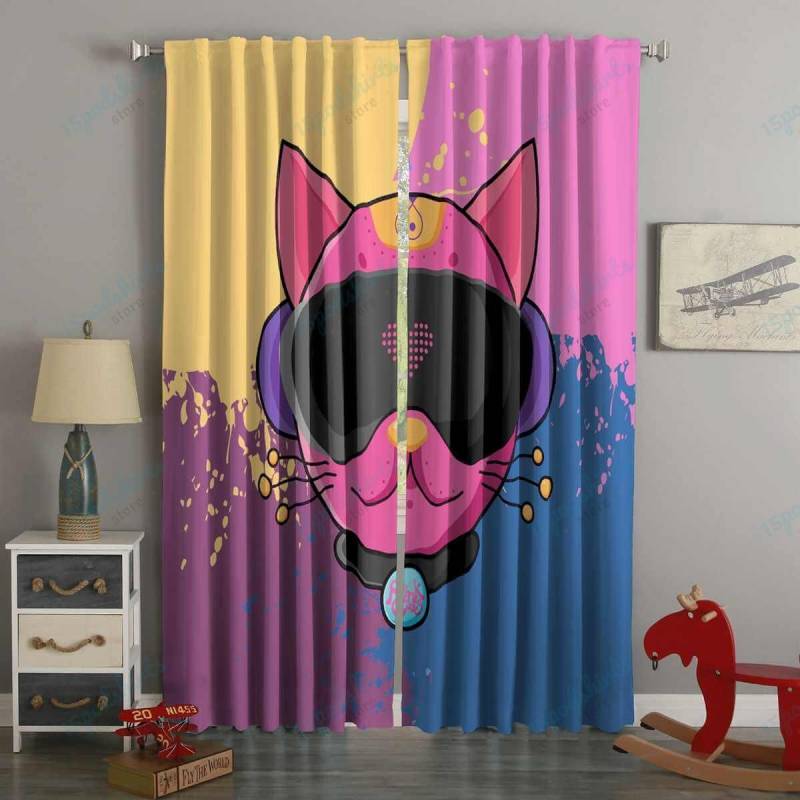 3D Printed Pinkcat Style Custom Living Room Curtains