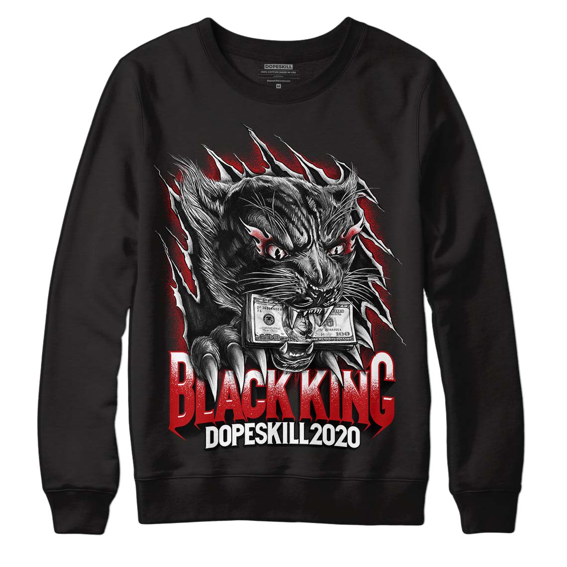 Playoffs 13S Dopeskill Sweatshirt Black King Graphic