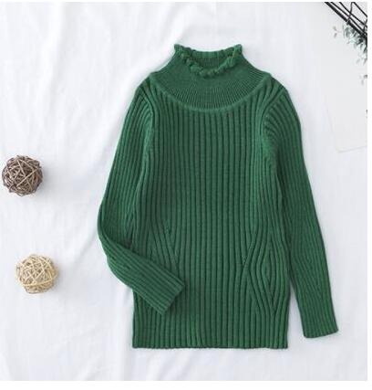 2019 Girls Sweaters Solid Candy Color Boys Sweaters 1-8Yrs Baby Girls Ribbed Sweater Autumn Knitted Kids Clothing alx