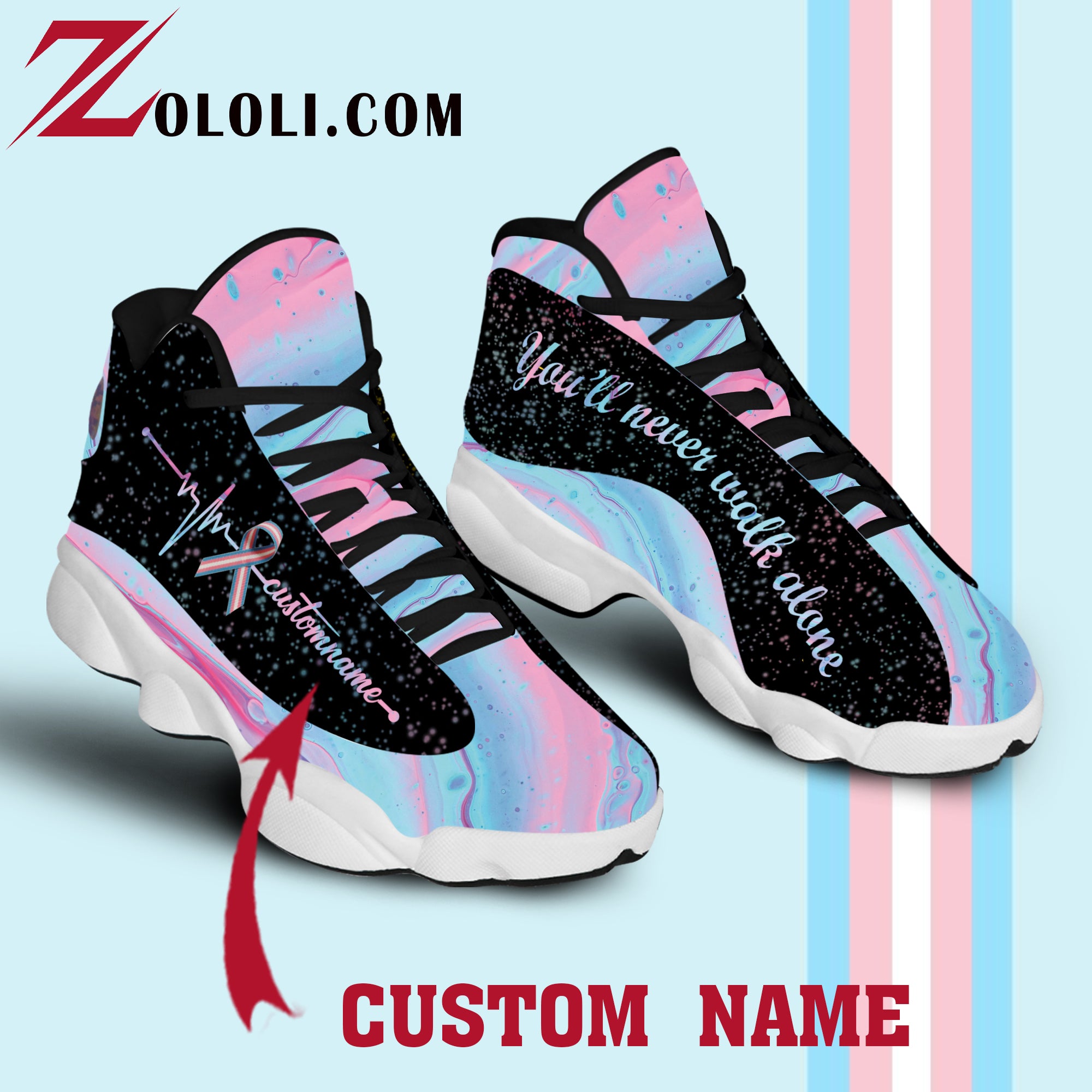 Transgender Jordan 13 Shoes Custom TTM