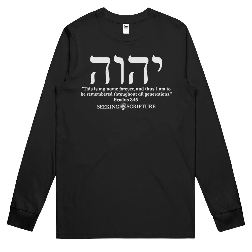 Yhwh Tetragrammaton Exodus 315 Long Sleeve T Shirts