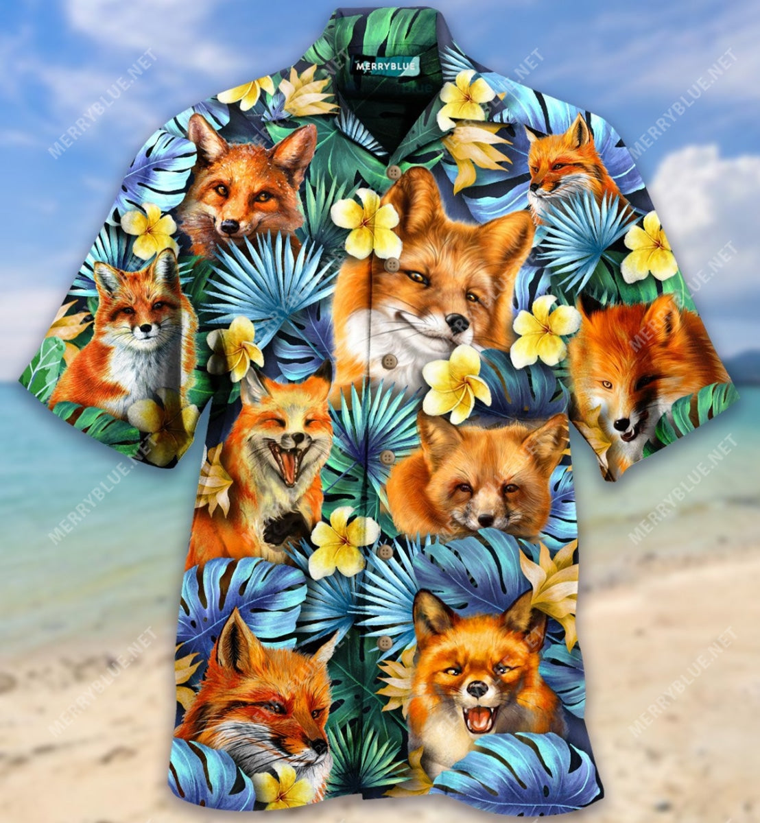 Foxes Make Me Happy Not So Much Unisex Hawaii Shirt Ha107107