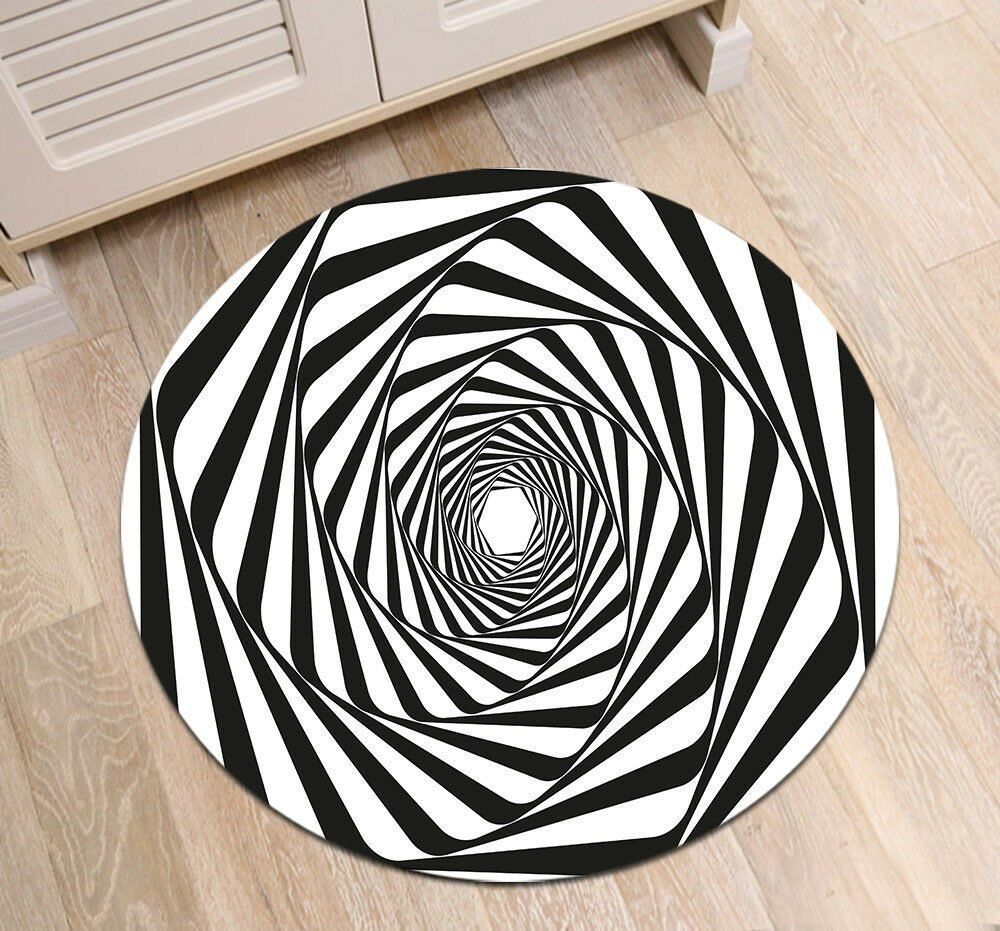 3d Hole CLP0710001M Round Carpet