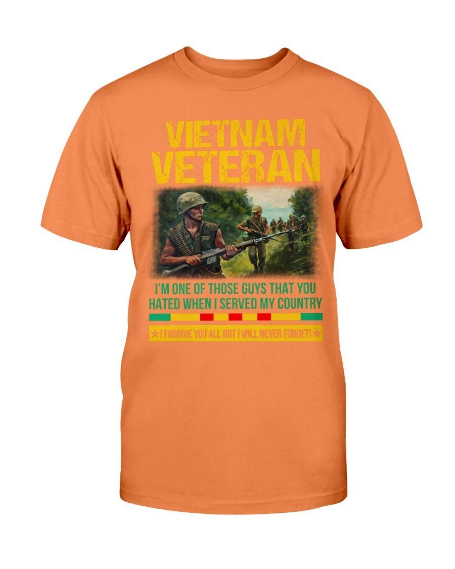 Vietnam Veteran I Forgive You All But I Will Never Forget shirt ...