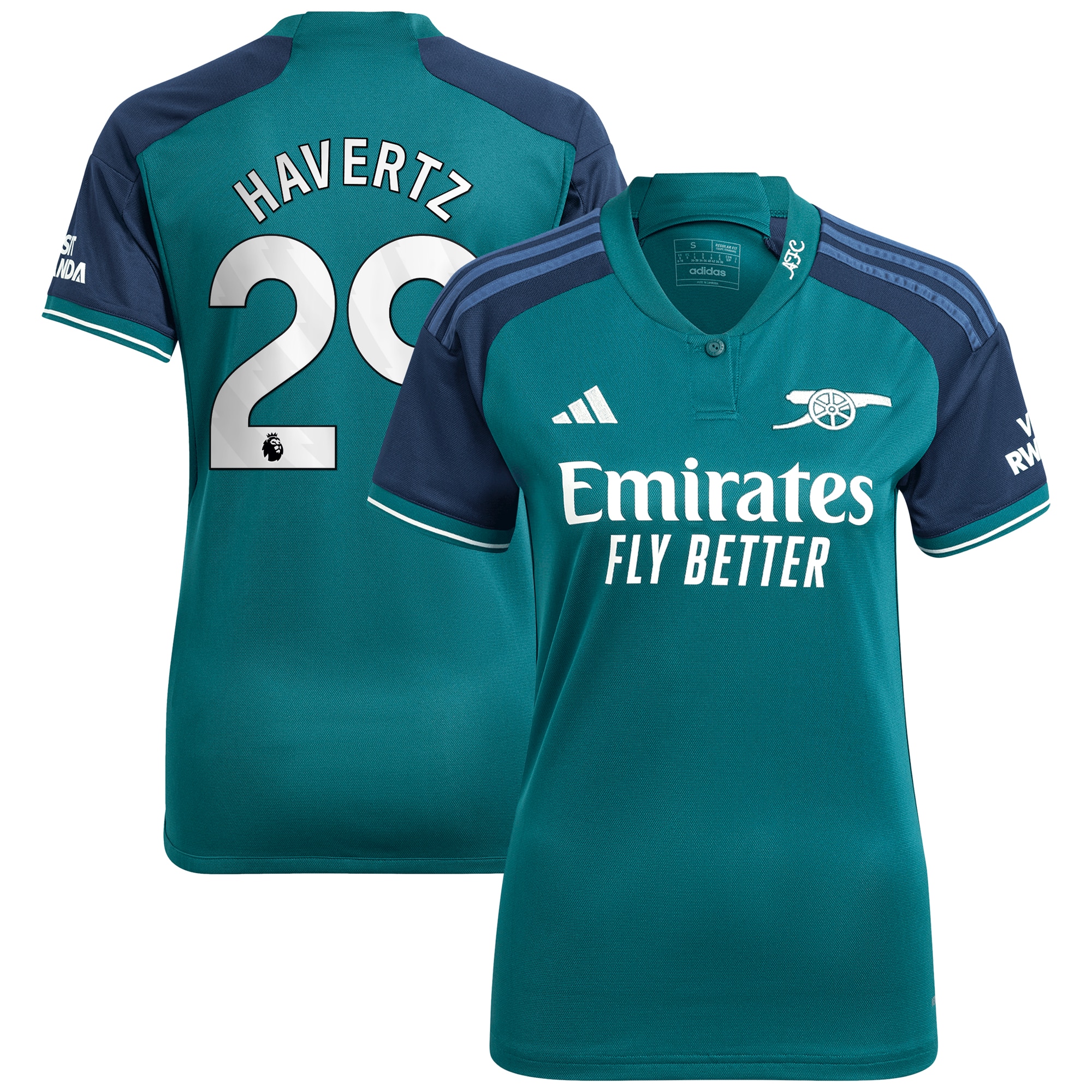 Kai Havertz Arsenal Women's 2023/24 Third Replica Player Jersey – Green