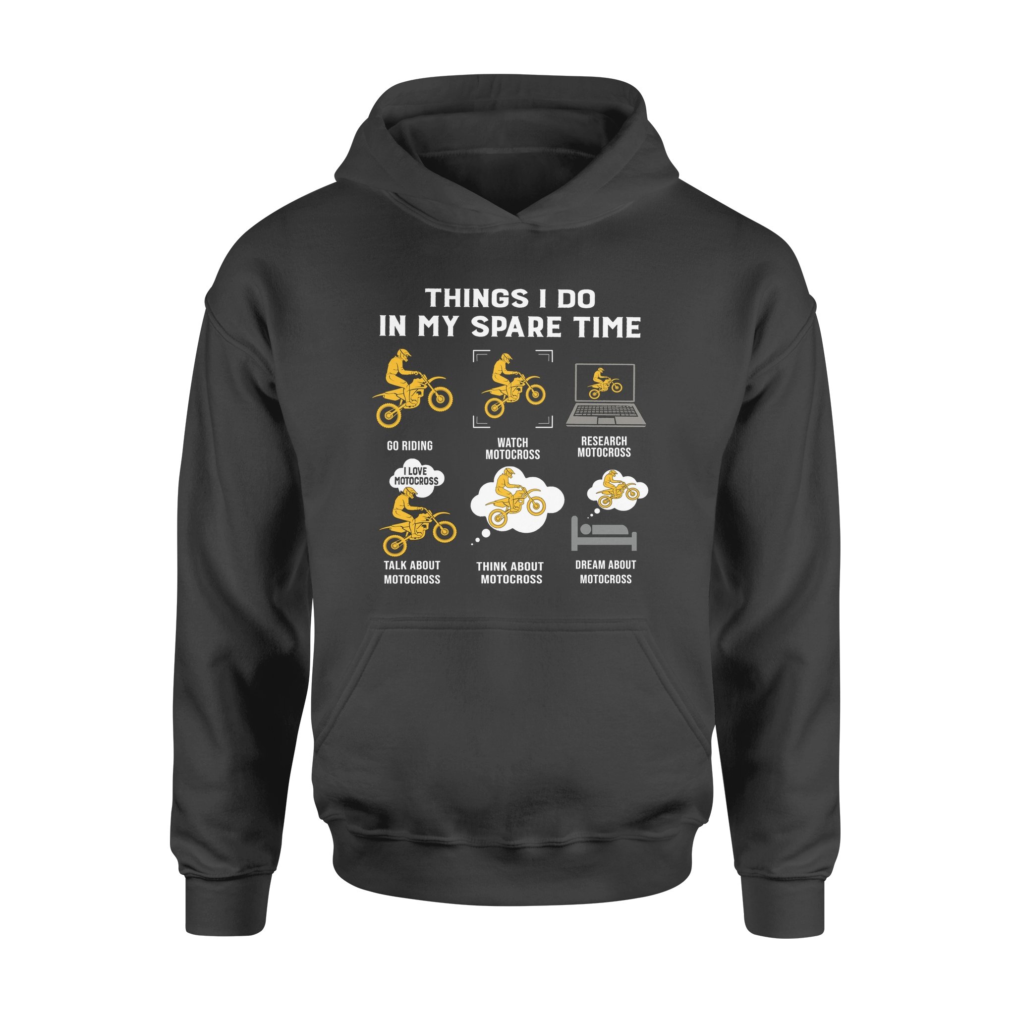 Things I Do In My Spare Time Go Riding Watch Motocross – Premium Hoodie