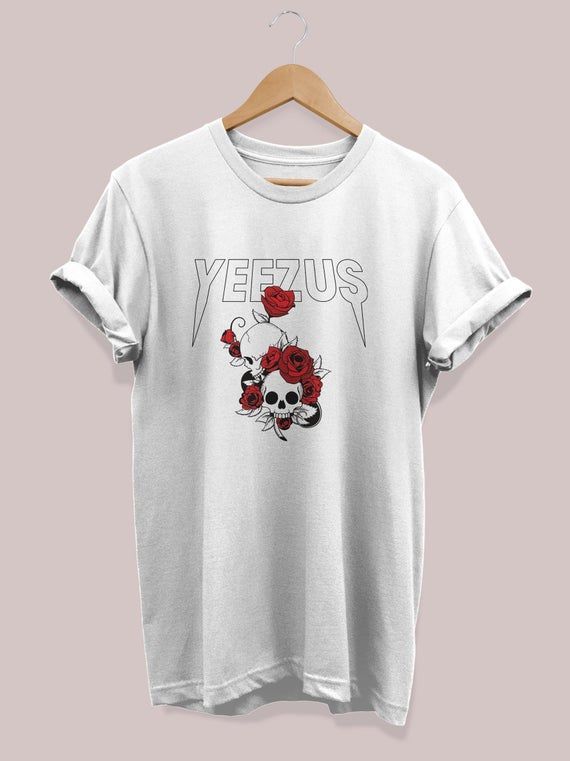 Yeezus Skull Flowers Tour Kanye West Yeezy Yeezy Shirt Short Sleeve Shirt