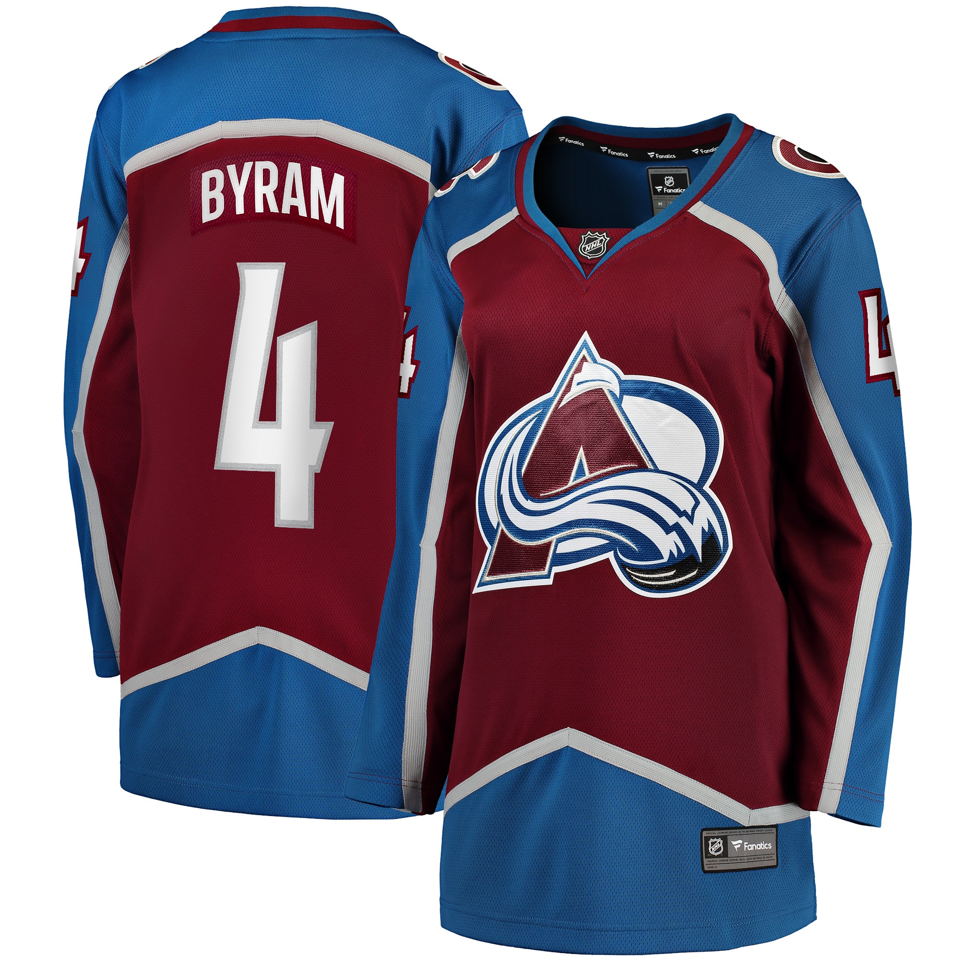 Women's Colorado Avalanche Bowen Byram Burgundy Home Breakaway Player Jersey