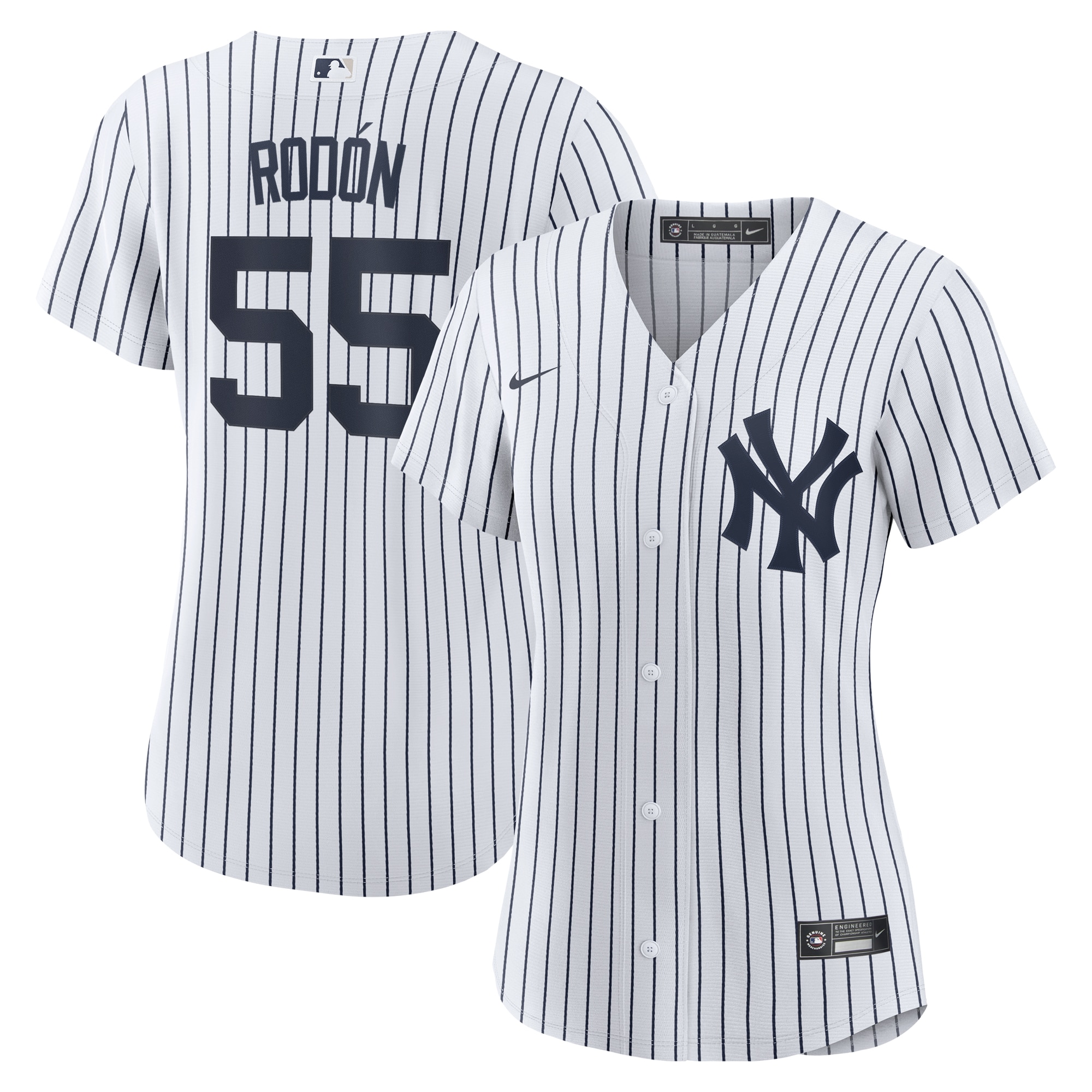 Women’s New York Yankees Carlos Rodon White/Navy Home Official Player Jersey