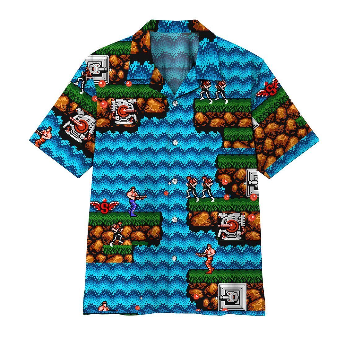 Gearhumans Gearhuman Contra Hawaiian Shirt Ha107767