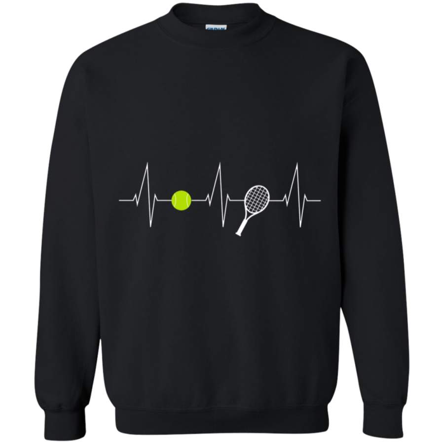 AGR Tennis – Tennis rackets – Tennis ball Heartbeat Heart rate – I love tennis Crewneck Pullover Sweatshirt