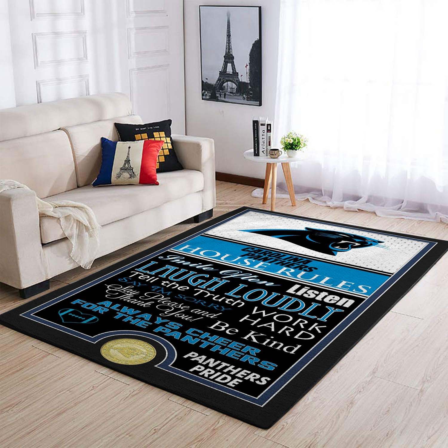 Carolina Panthers Area Rugs Living Room Carpet SIC121203 Local Brands Floor Decor