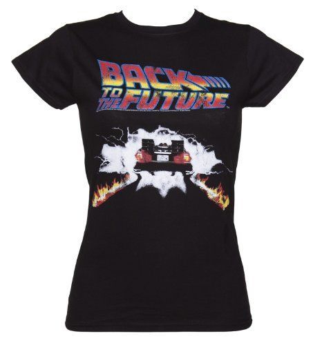 Back To The Future Delorean Firetracks Shirt