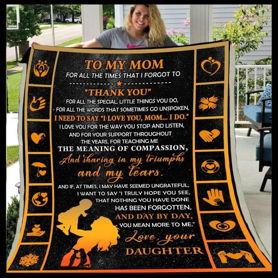 I Need To Say I Love You Mom Giving Mom Blanket