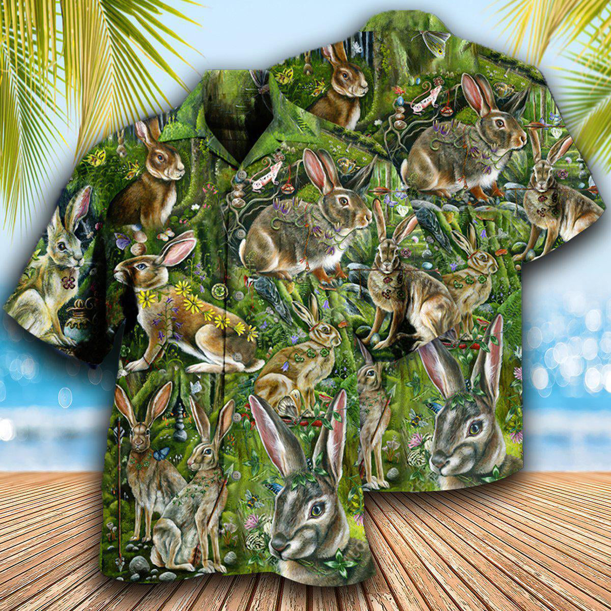 Rabbit Some Bunny Loves You Hawaiian Shirt