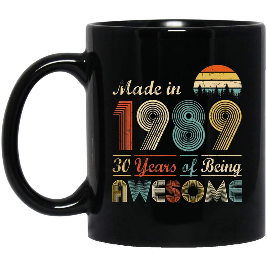 Vintage 1989 – 30th Birthday Gift Happy 30 years old Coffee Mug