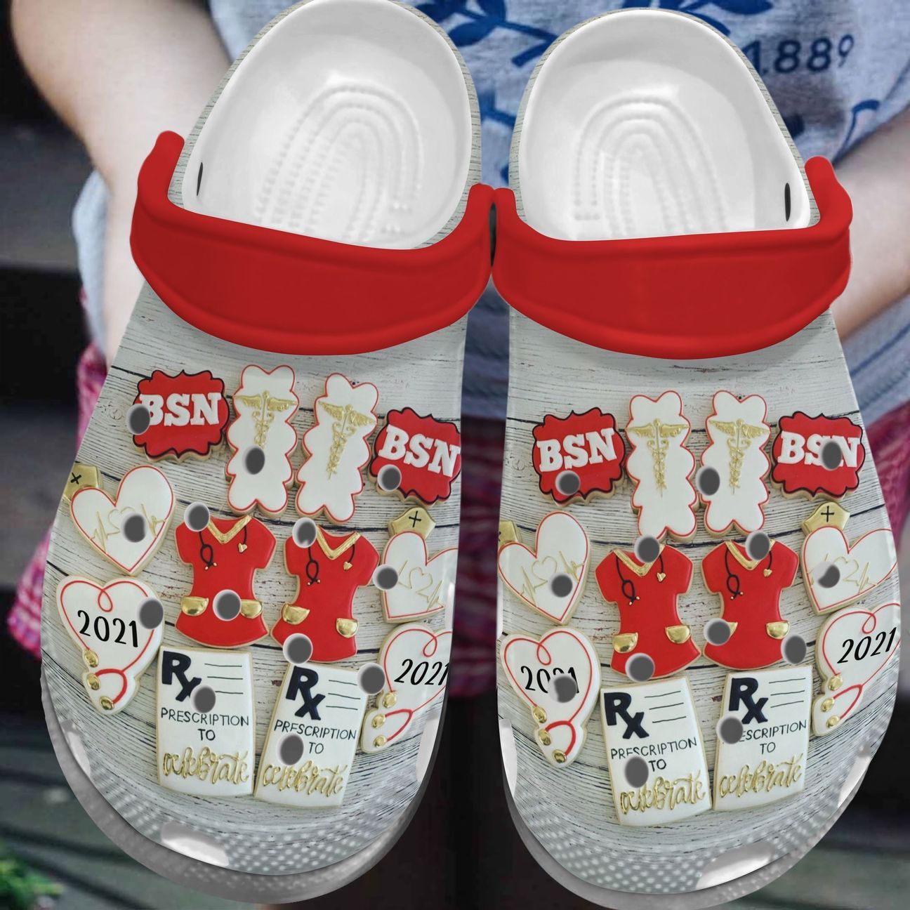 Nurse Personalize Clog, Custom Name, Text, Fashion Style For Women, Men, Kid, Print 3D Love This Job