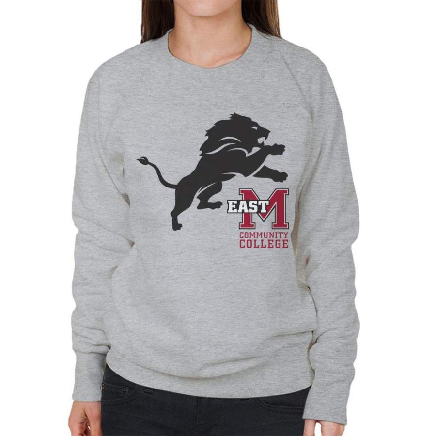 East Mississippi Community College Dark Lion Logo Women’s Sweatshirt