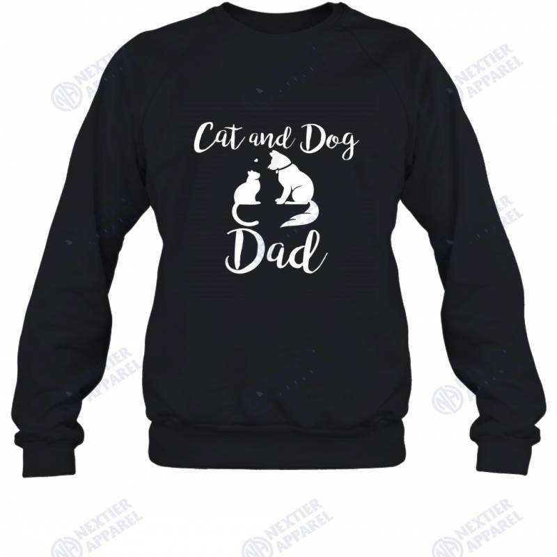 Pets Animals Cats and Dogs Cat Mom AF Dog Dad Puppy (1) Sweatshirt