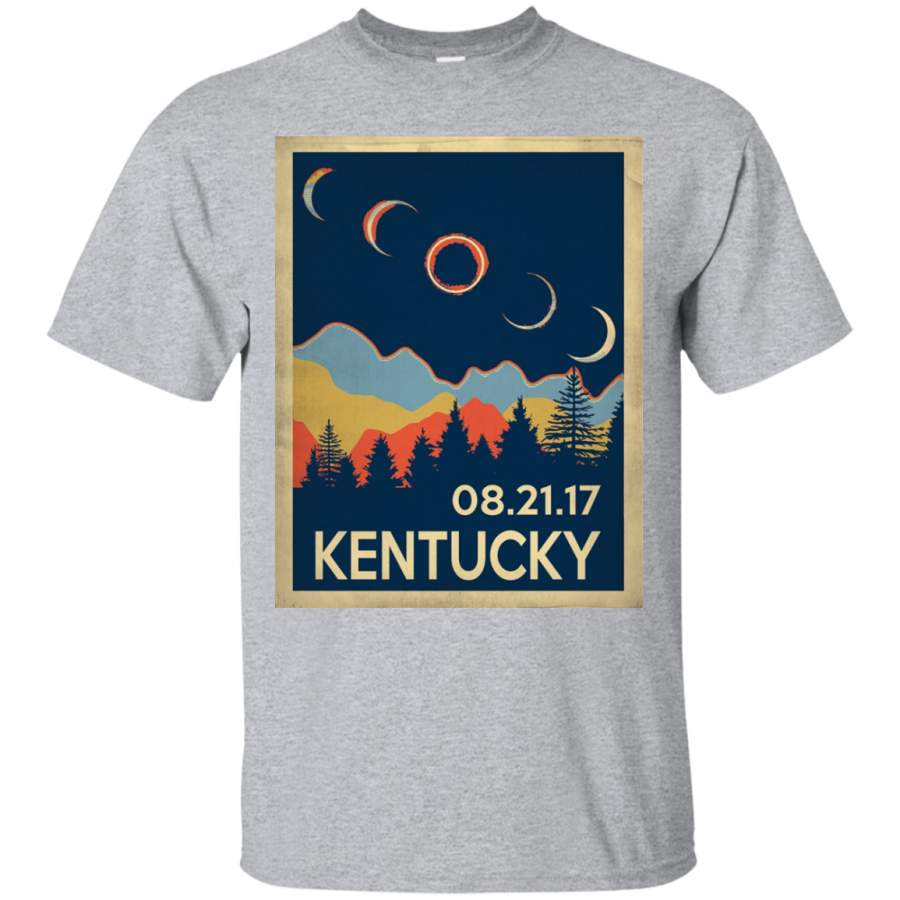 Vintage Kentucky Solar Eclipse 2017 Mountain CountryT-Shirt