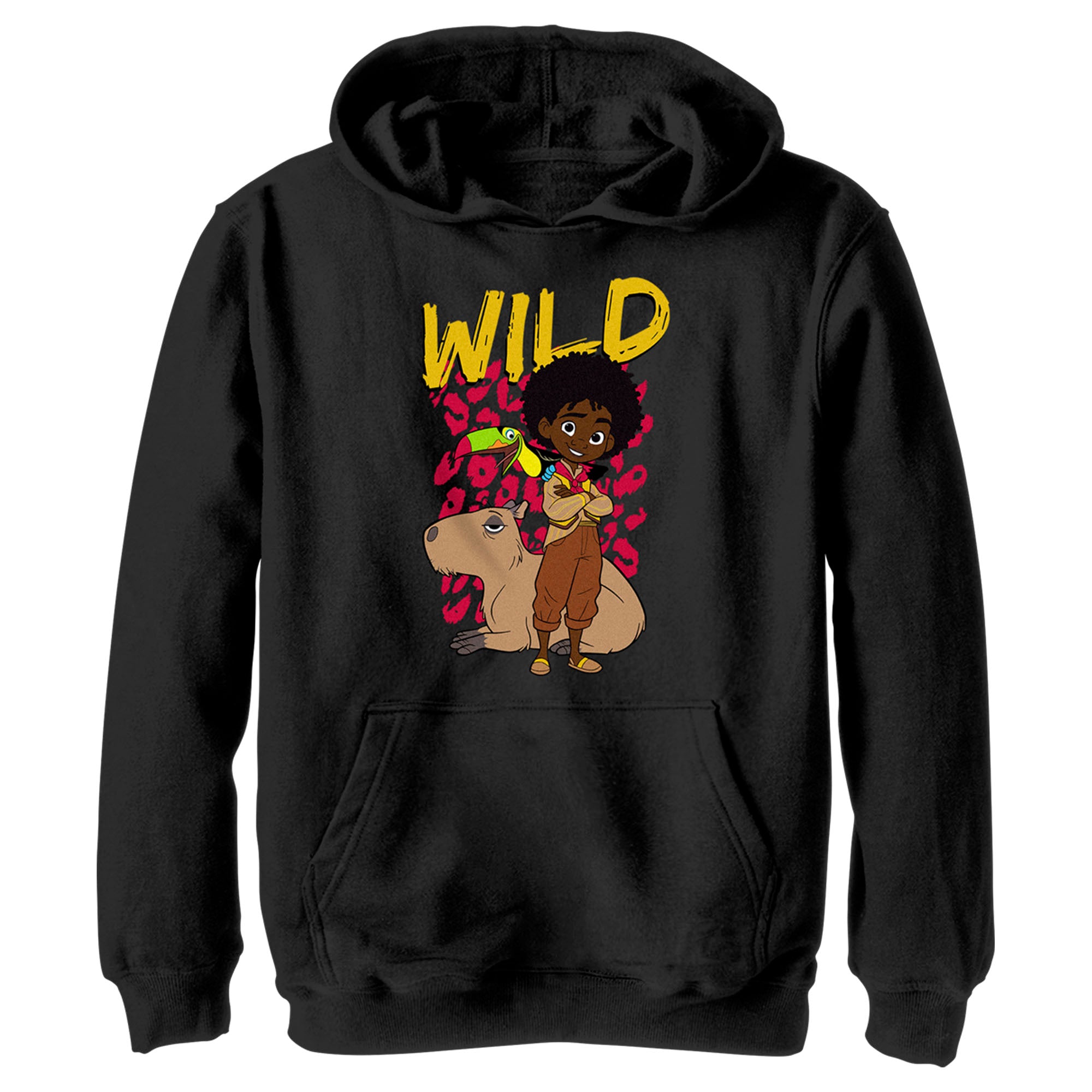 Boy’S Encanto Antonio Wild Like The Animals Print Pull Over Hoodie