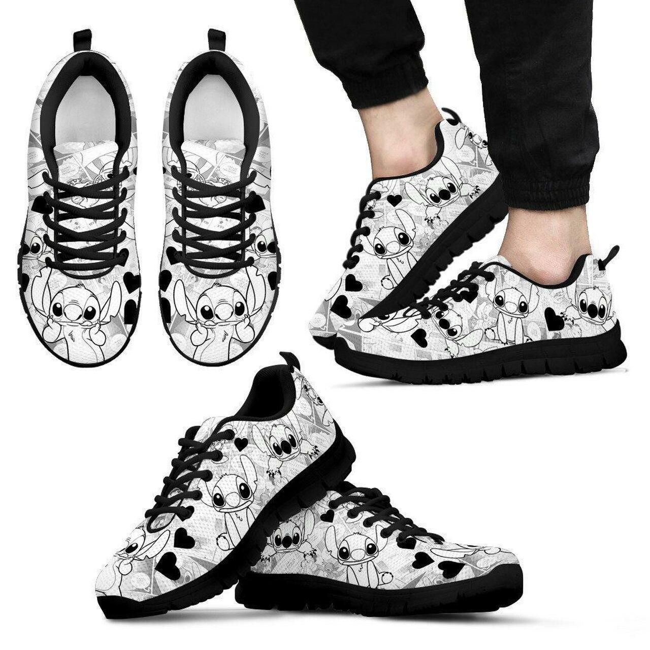 Stitch Sneakers Shoes For Women, Shoes For Men Sneaker Custom Shoes Shoes20336