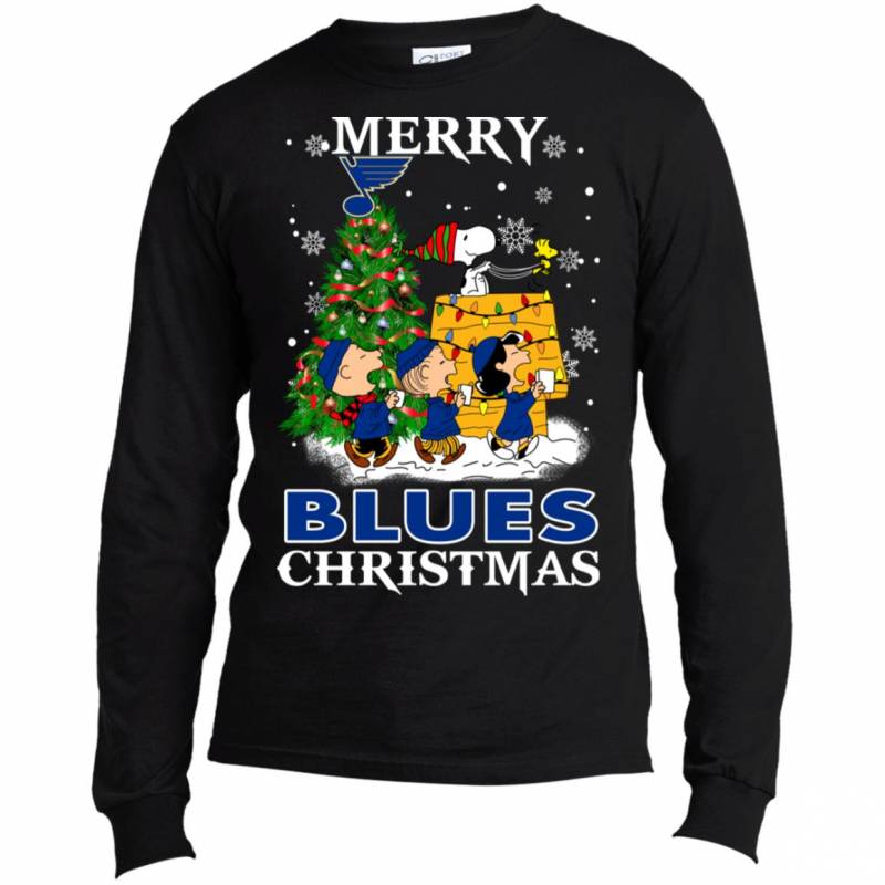 Merry St. Louis Blues Christmas Snoopy Ugly Sweater Style Shirts