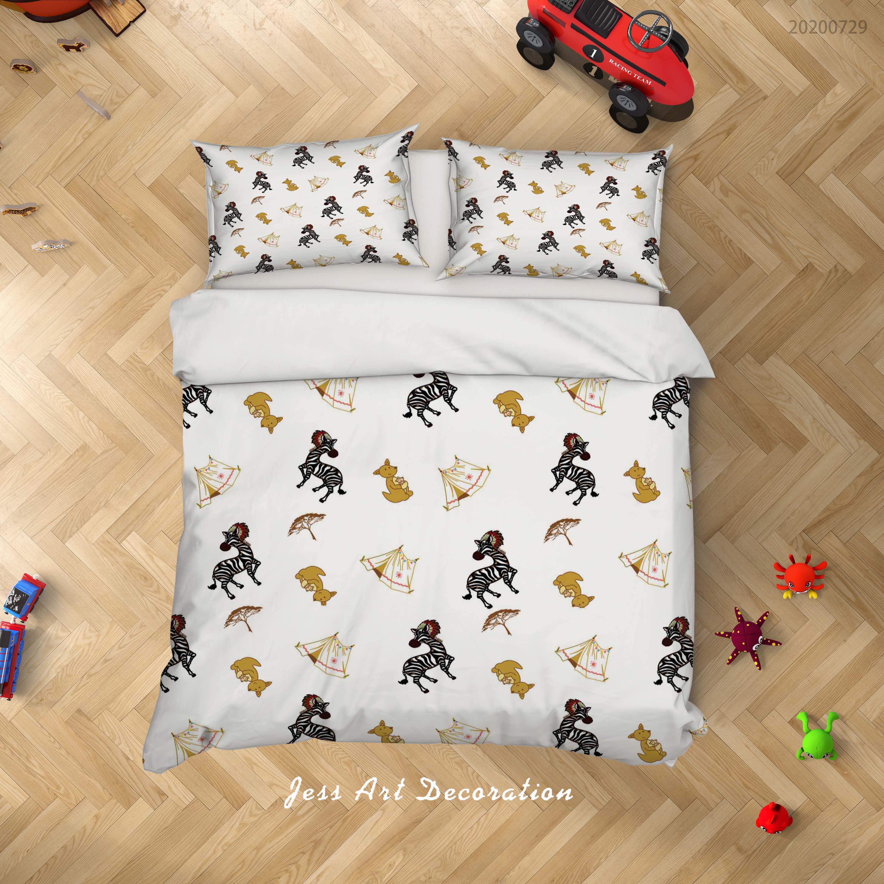 3D Umbrella Dog Animal Quilt Cover Set Bedding Set Duvet Cover Pillowcases Lxl 95