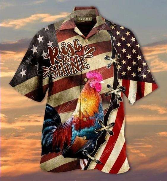 Check Out This Awesome Hawaii Aloha Shirts Rise And Shine Rooster Ha41506