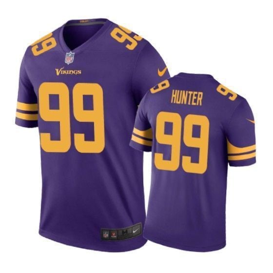 Minnesota Vikings 99 Danielle Hunter Color Rush Purple 3D Jersey