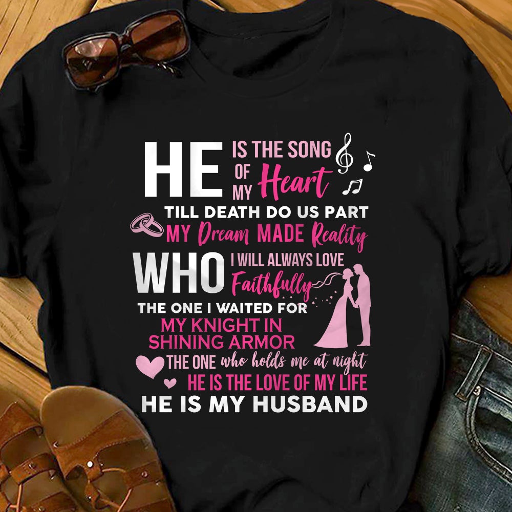 Couple Husband Wife Song Of My Heart T Shirt TID DB257 81O58