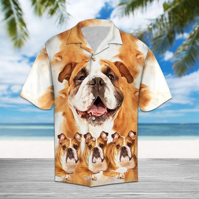 Bulldog Hawaii Shirt Ha8640