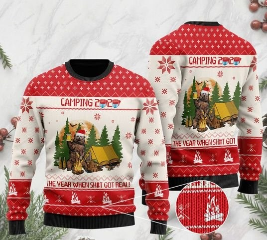 Camping Ugly Christmas Sweater | Unisex | Adult | Us3044