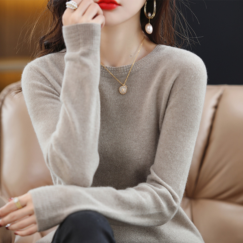 Autumn Winter Cashmere Sweaters Women Casual O-neck Solid Pullovers Women Fashion Pullovers Knitted Cashmere Sweater Lady alx