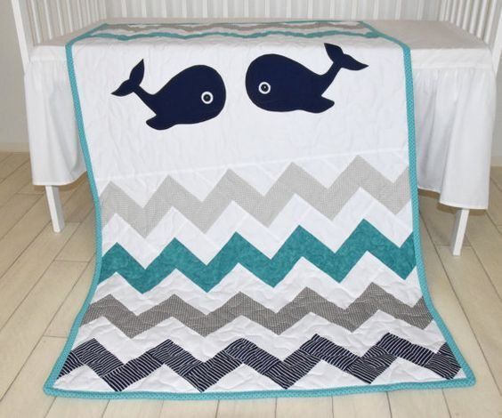 Whale Cla250614 Quilt Blanket